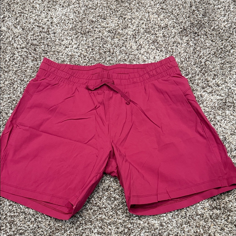 Tuff Athletics Magenta Drawstring Athletic Shorts